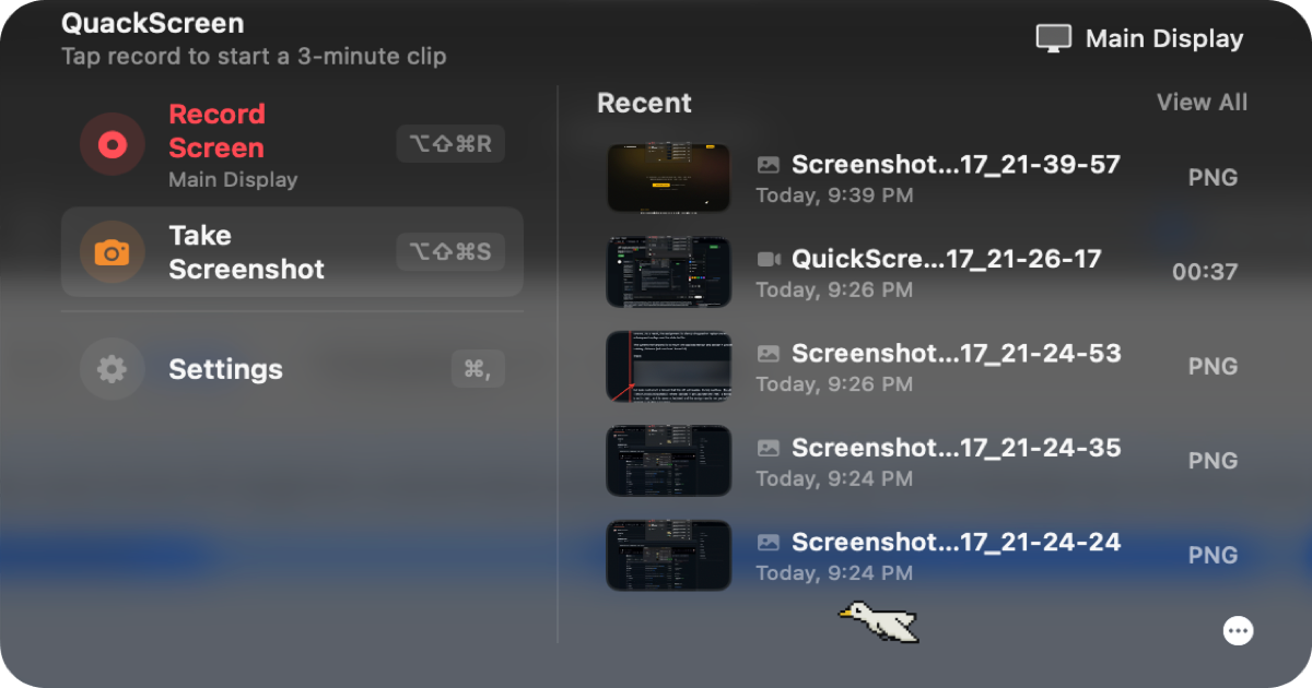 QuackScreen